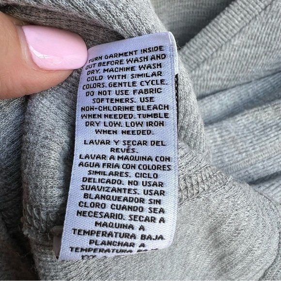 Wildfox Women’s Haley Brushed Grey Oversized Top, Large - Picture 6 of 9